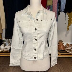 Y2K Vitamina White Denim Jacket